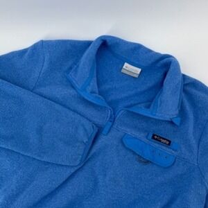 Columbia PFG Fleece Medium Pullover Jacket Top, Pocket, Performance Fishing Gear